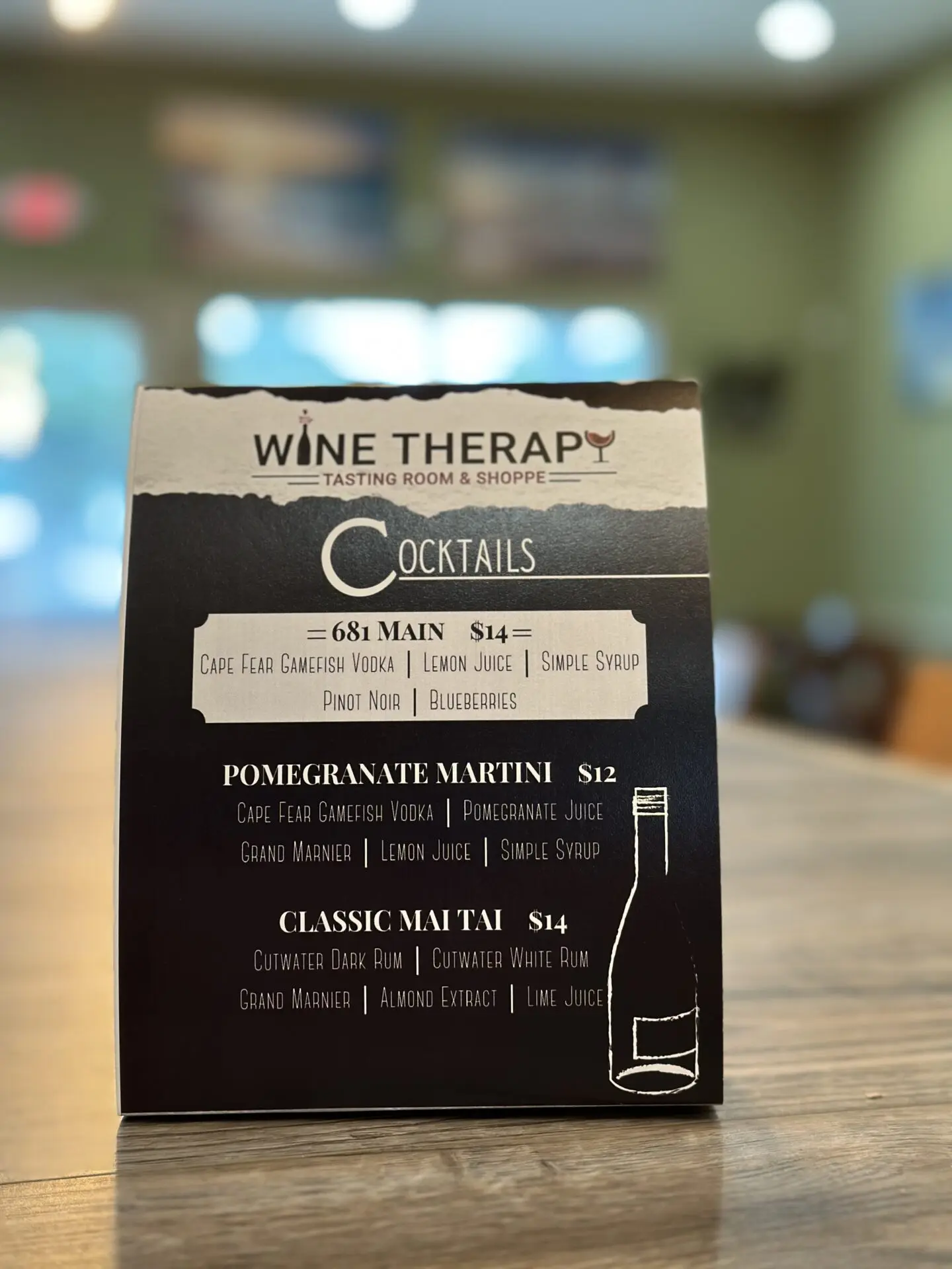 Wine Therapy Signature Cocktails